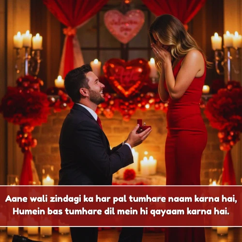 2 Line Propose Shayari in English