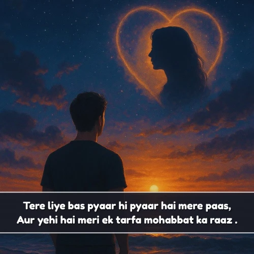 Crush One Sided Love Shayari in English