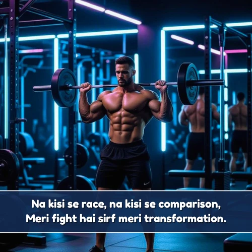 Gym Shayari in English 2 Line