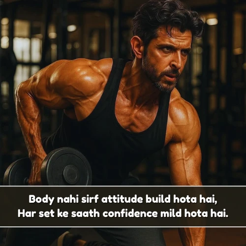 Gym Shayari in English Attitude