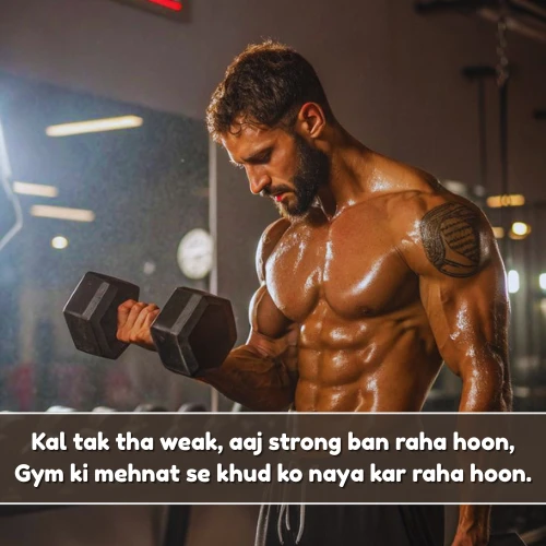 Gym Shayari in English Hindi