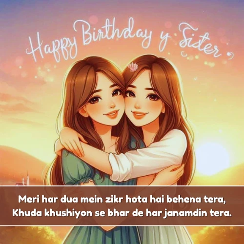 Happy Birthday Sister Shayari in English