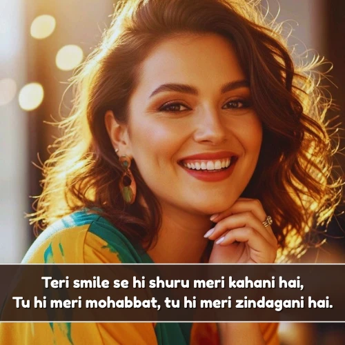 Love Smile shayari in English