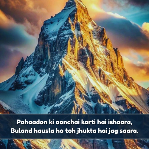 Motivational Nature Shayari in English