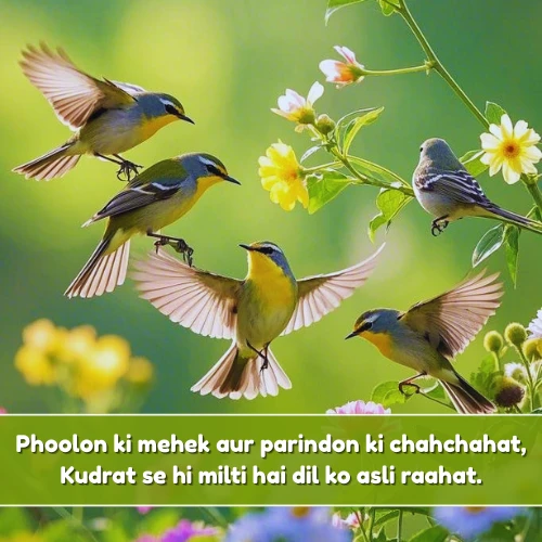 Nature Shayari in English Hindi
