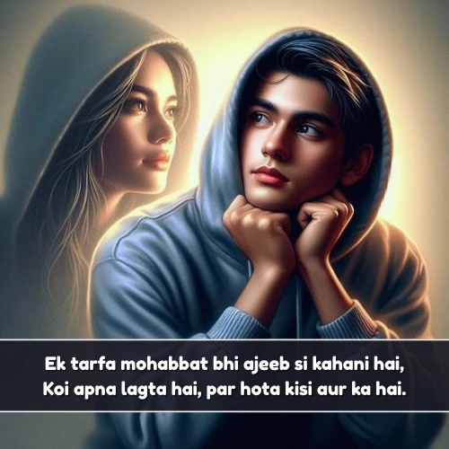 One Sided Love Shayari in English 2 Line