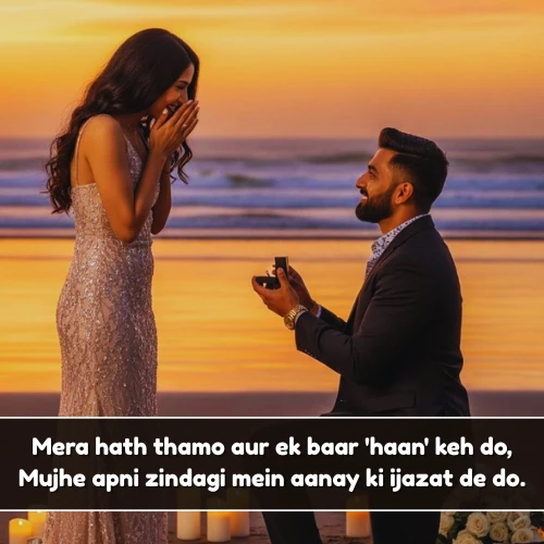 Propose Shayari in English