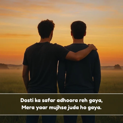 Sad Friendship Shayari in English