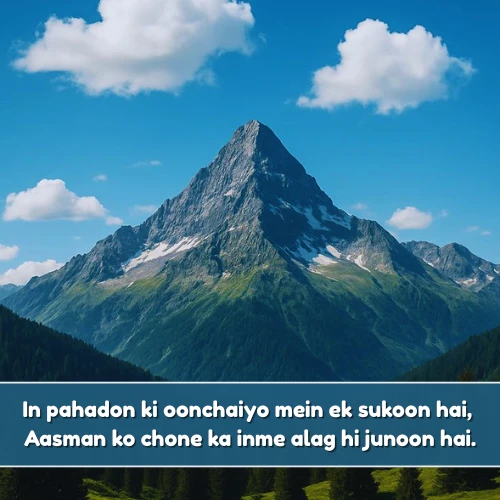 Short Nature Shayari in English