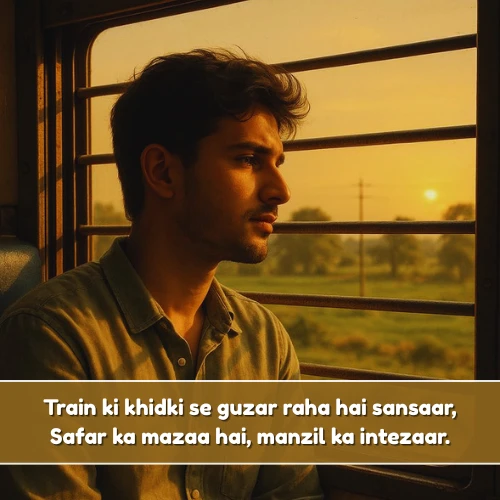 Train Safar Shayari in English