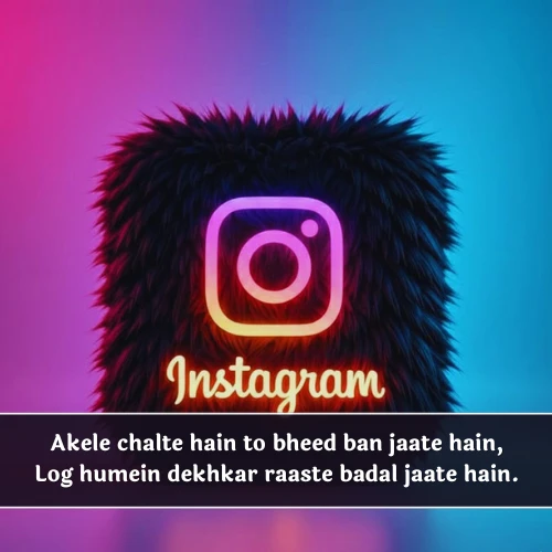 2 Line Instagram Bio Shayari in English