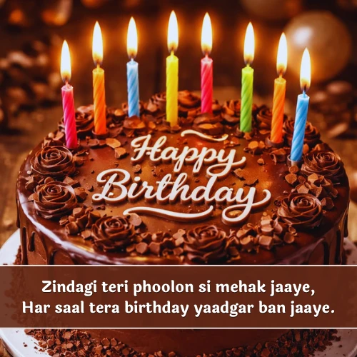 Happy Birthday Shayari in English 2 Line Happy Birthday Shayari in English 2 Line