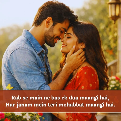 Hindi Romantic Shayari in English Hindi Romantic Shayari in English