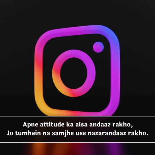Instagram Bio Shayari in English Attitude