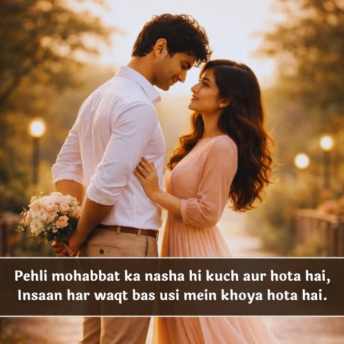 Pehli Mohabbat Shayari in English