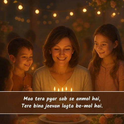 Happy Birthday Maa Shayari in English
