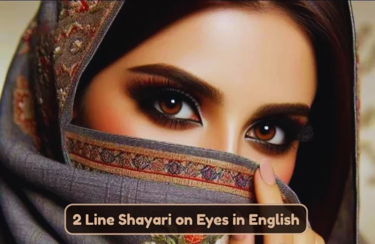 2 Line Shayari on Eyes in English
